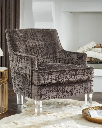 Signature Design by Ashley® Gloriann Pewter Accent Chair 13