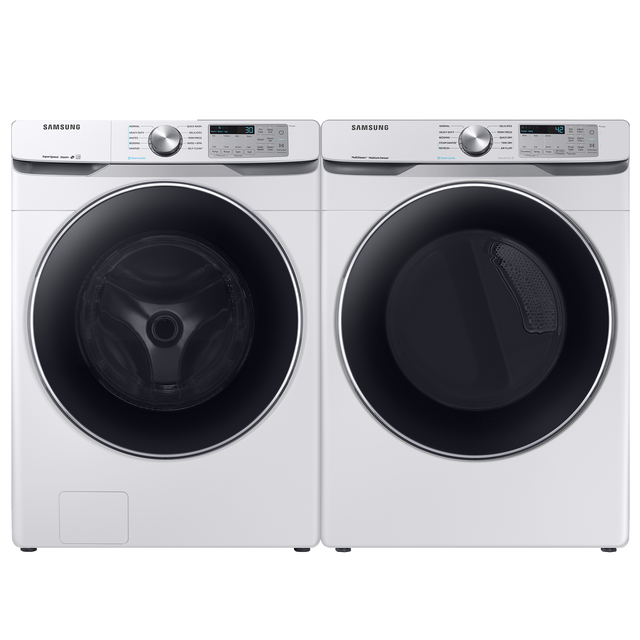 Samsung White Front Load Laundry Pair-0
