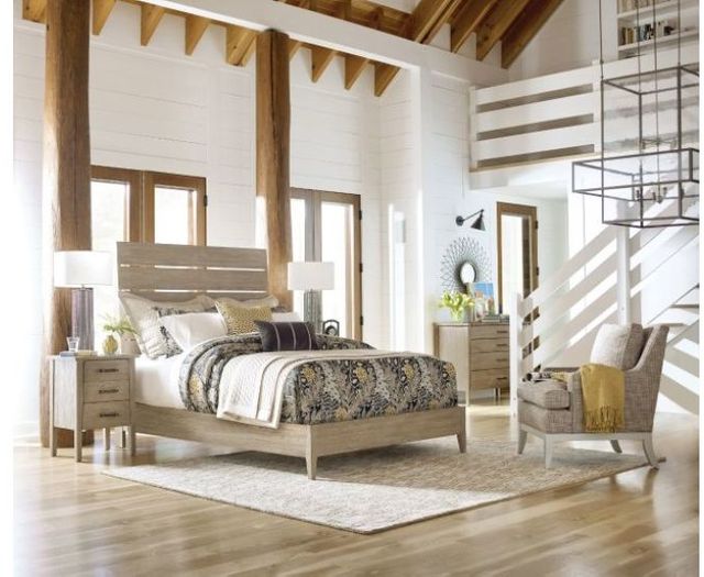 Kincaid Furniture Symmetry Sand Incline Oak Low Foot Board Queen Bed-2