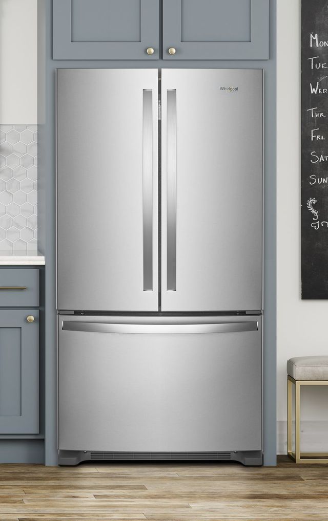 Réfrigérateur à portes françaises de 36 po Whirlpool® de 25,2 pi³ - Acier inoxydable résistant aux traces de doigts 15