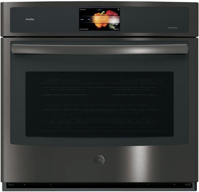 GE Profile™ 30" Black Stainless Steel Electric Single Wall Oven Built In