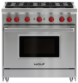 wolf oven range 36