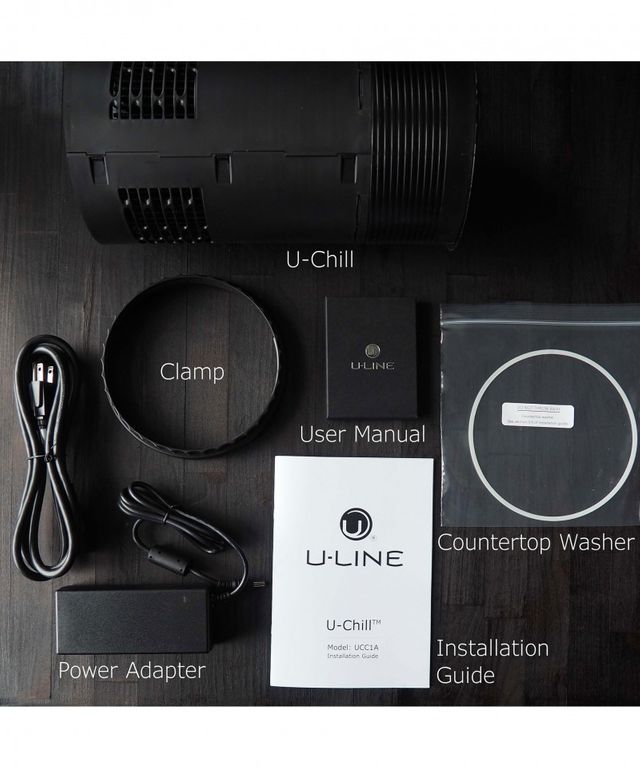 U-Line® U-Chill™ Black In-Counter Cooling Cylinder 5