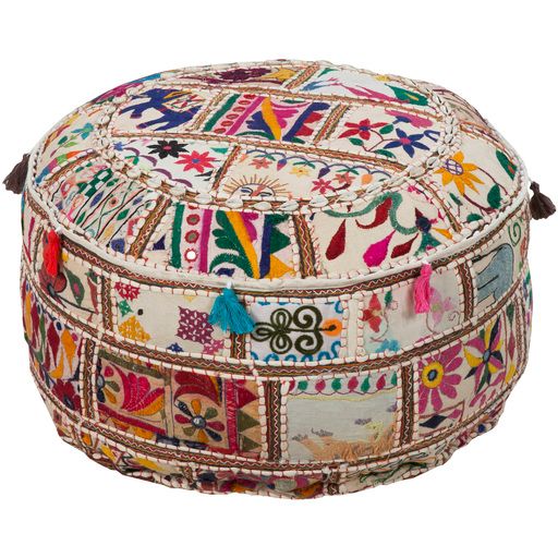 Surya Karma Multi-Color Ottoman-0