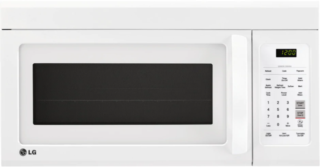 Four à micro-ondes à hotte intégrée LG® de 1,8 pi³ de 30 po - Blanc