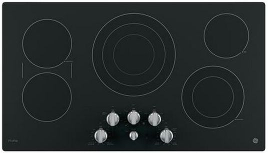 GE Profile Series 36" Electric Cooktop-Slate