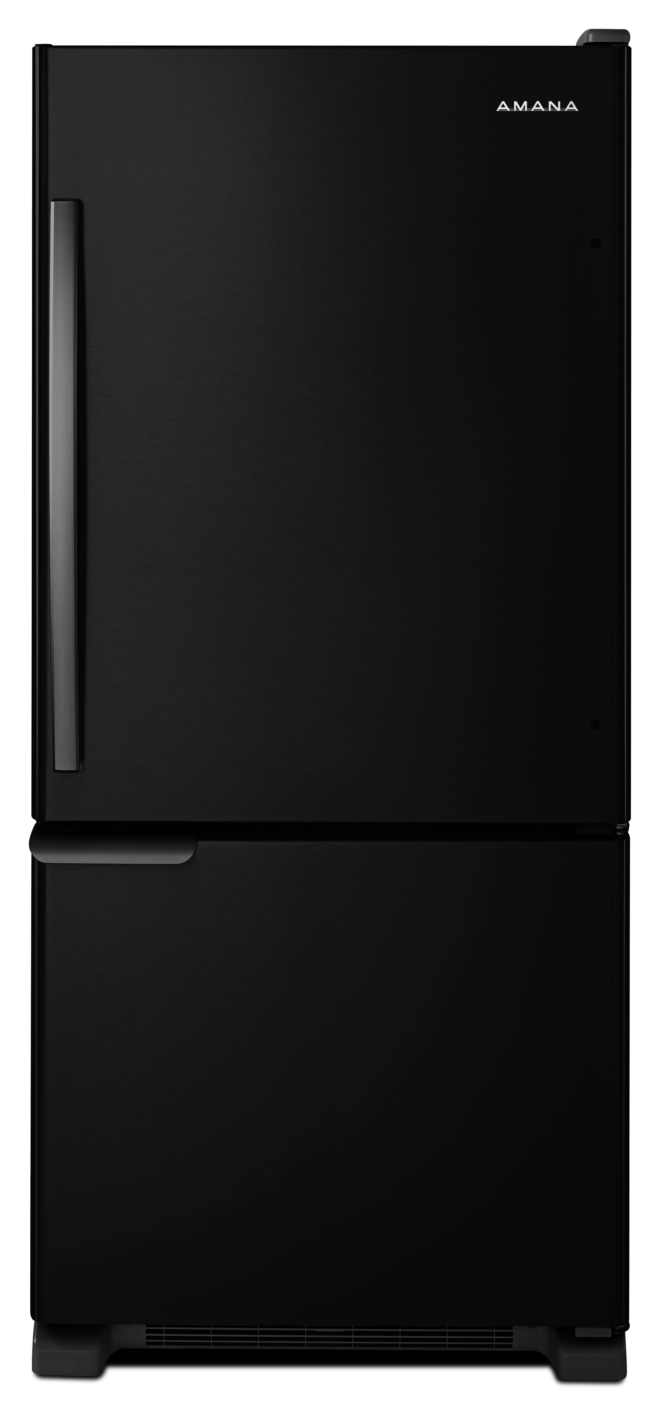 Amana® 18.7 Cu. Ft. Black Bottom Freezer Refrigerator