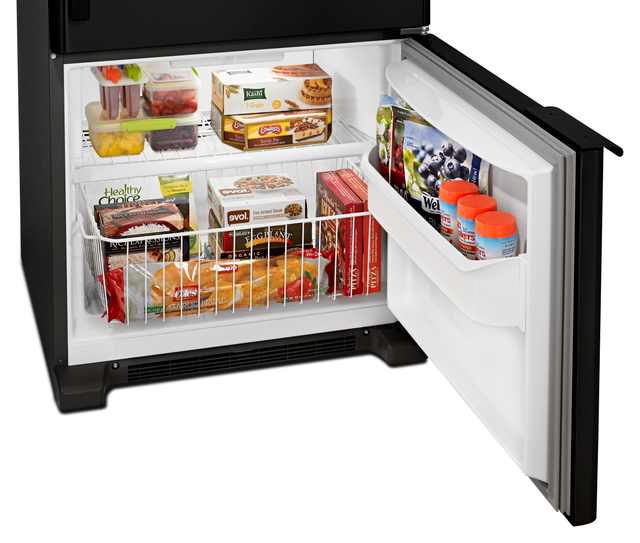 Amana® 18.7 Cu. Ft. Bottom Freezer Refrigerator-Black on Black 4