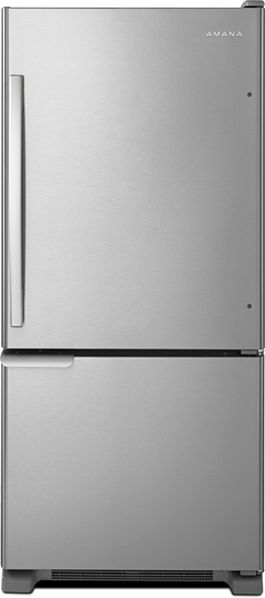 Amana® 18.7 Cu. Ft. Stainless Steel Bottom Freezer Refrigerator-ABB1921BRM