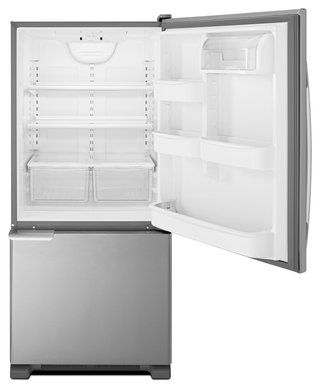 Amana® 18.7 Cu. Ft. Stainless Steel Bottom Freezer Refrigerator-3