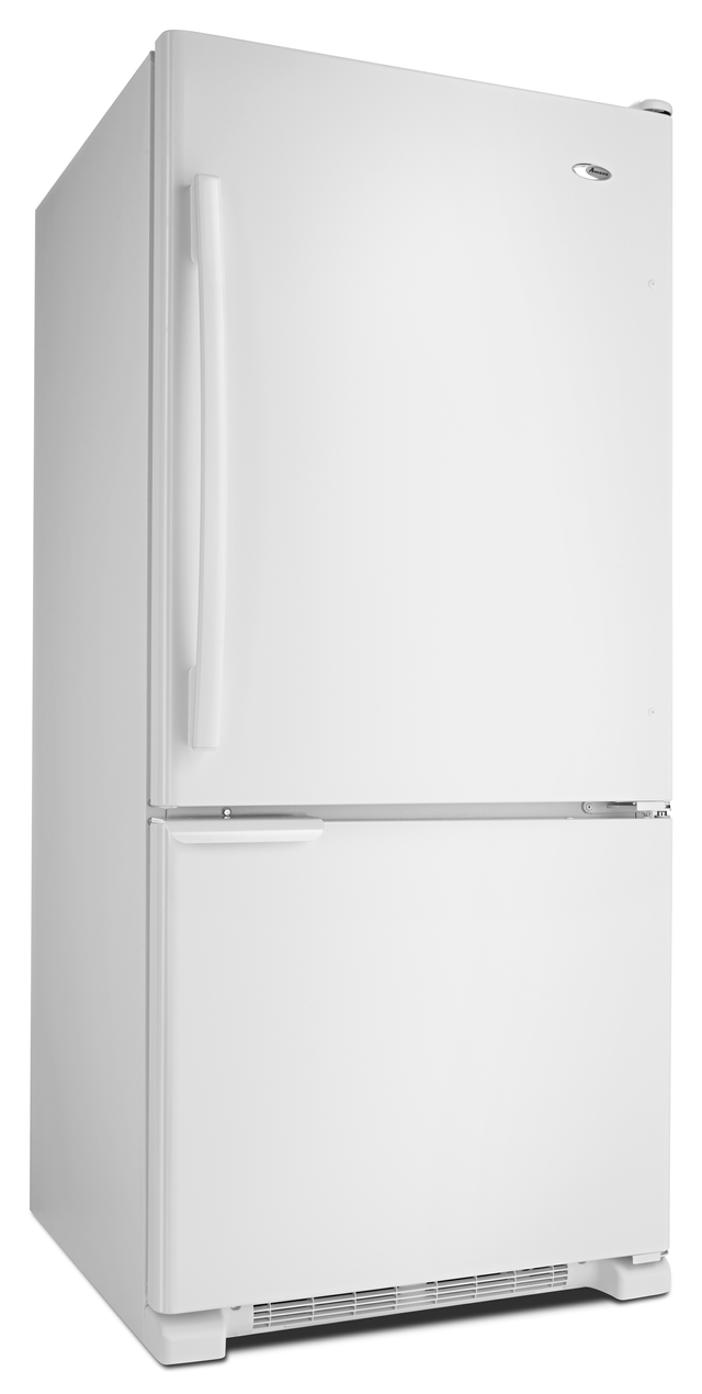 Amana® 18.7 Cu. Ft. White Bottom Freezer Refrigerator-1