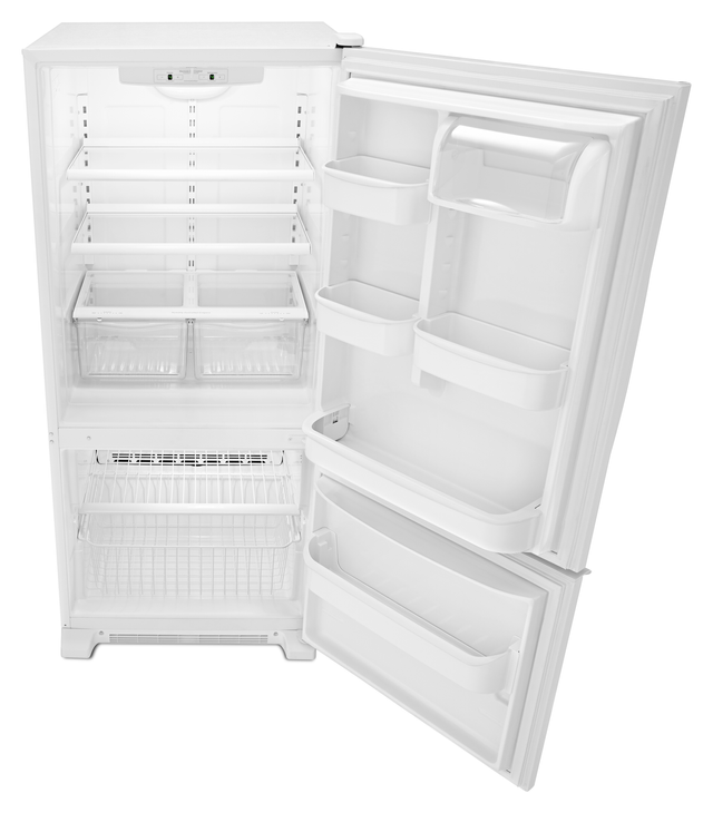 Amana® 18.7 Cu. Ft. White Bottom Freezer Refrigerator 3