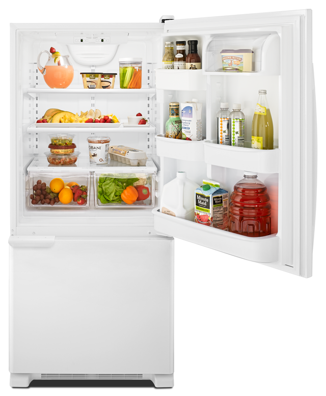 Amana® 18.7 Cu. Ft. White Bottom Freezer Refrigerator 5