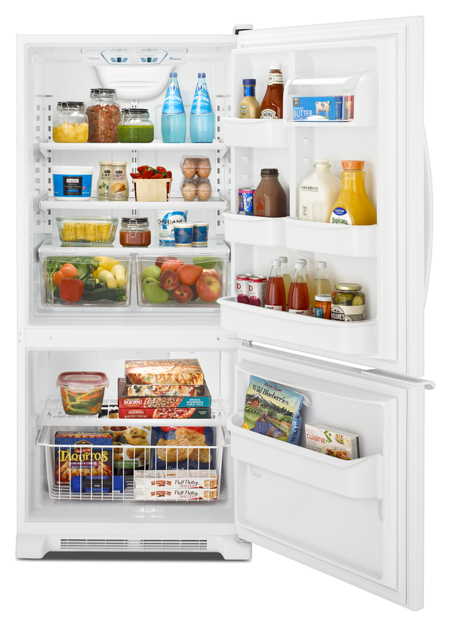 Amana® 18.7 Cu. Ft. Stainless Steel Bottom Freezer Refrigerator 23