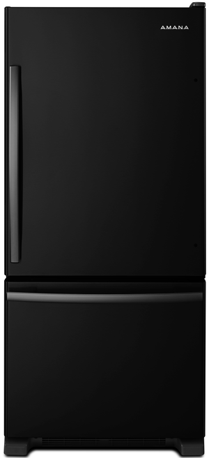 Amana® 18.7 Cu. Ft. Black Bottom Freezer Refrigerator