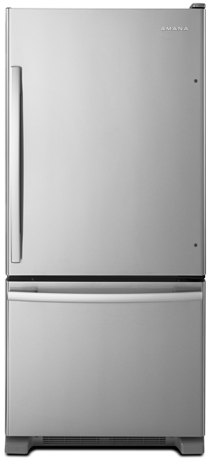 Amana® 18.7 Cu. Ft. Stainless Steel Bottom Freezer Refrigerator