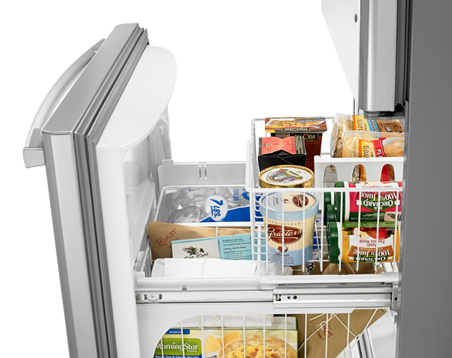 Amana® 18.7 Cu. Ft. Stainless Steel Bottom Freezer Refrigerator 21