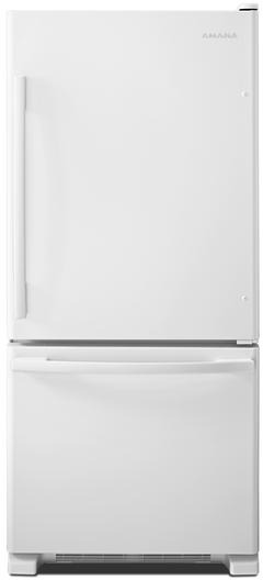 Amana® 18.7 Cu. Ft. White Bottom Freezer Refrigerator-ABB1924BRW