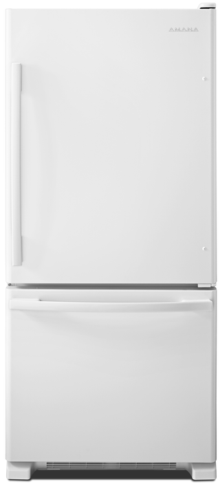 Amana® 18.7 Cu. Ft. White Bottom Freezer Refrigerator