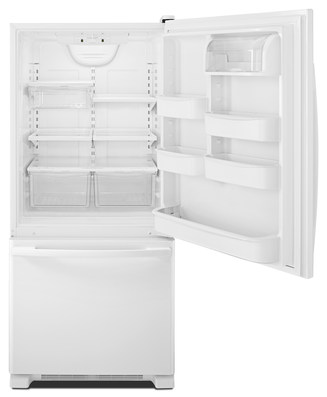 Amana® 18.7 Cu. Ft. White Bottom Freezer Refrigerator-3