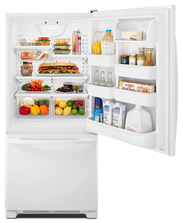 Amana® 18.7 Cu. Ft. Stainless Steel Bottom Freezer Refrigerator 14