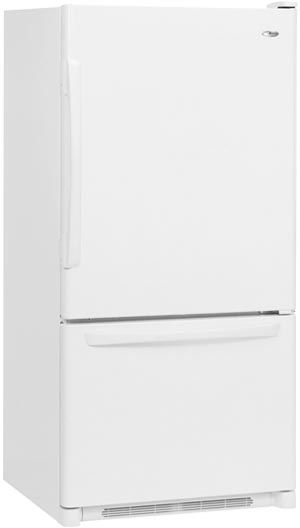 Amana White 21 cu. ft..9 cu. ft. Easy Reach Plus Bottom Freezer Refrigerator