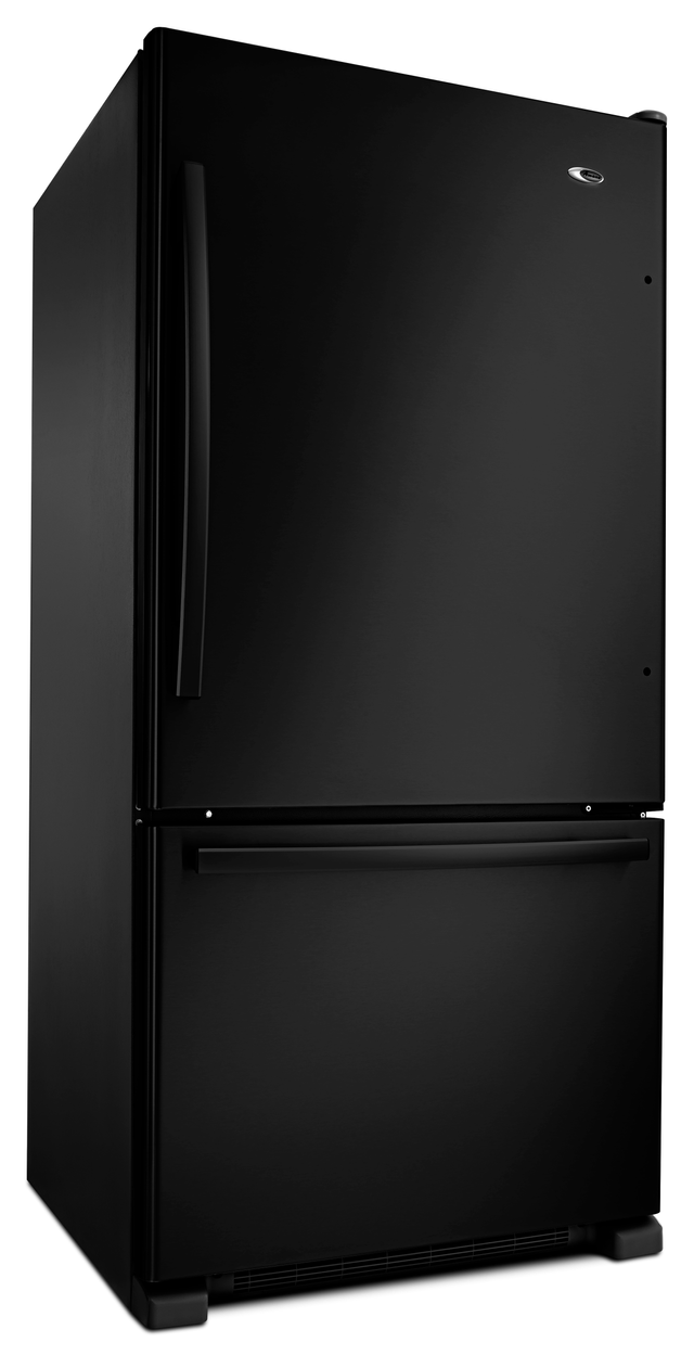 Amana® 22.1 Cu. Ft. Black Bottom Freezer Refrigerator 1