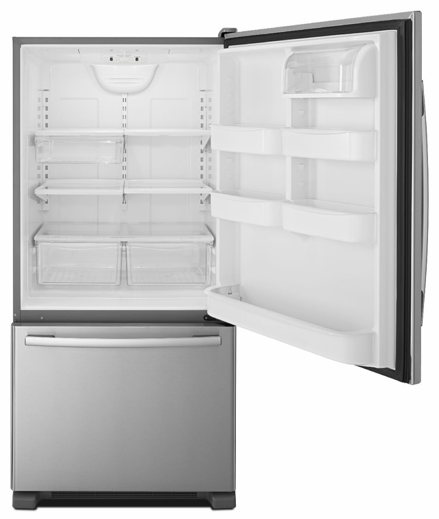 Amana® 22.1 Cu. Ft. Stainless Steel Bottom Freezer Refrigerator 8