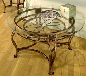 Hillsdale Furniture Scottsdale Brown Rust/Clear End Table