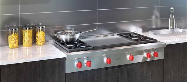 Wolf® 48" Stainless Steel Pro Style Gas Rangetop 1