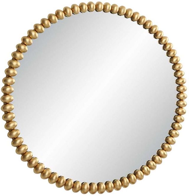 Uttermost Byzantine Gold Round Mirror-0