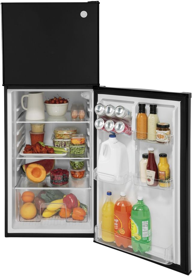GE® 9.9 Cu. Ft. Black Top Freezer Refrigerator-2
