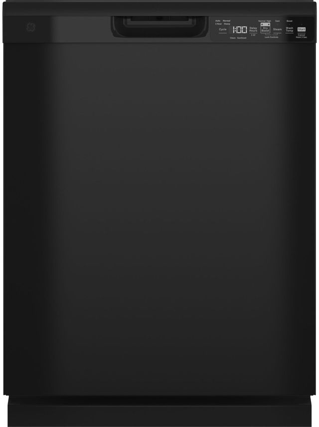 GE® 24" Black Built In Dishwasher-0