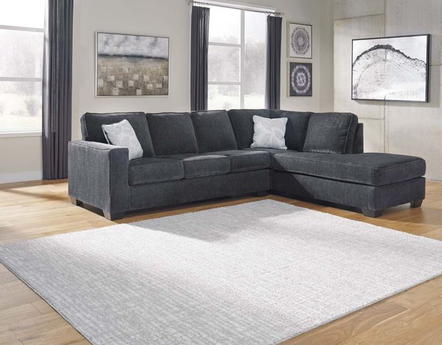 Signature Design by Ashley® Altari Slate 2-Piece Sleeper Sectional with Chaise 24