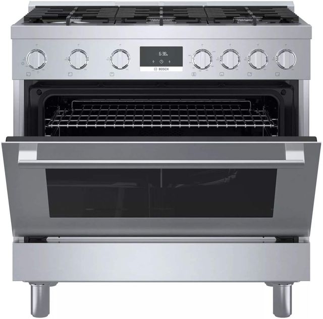 Bosch 800 Series 36" Stainless Steel Pro Style Natural Gas Range 1