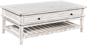 aspenhome® Reeds Farm Weathered White Cocktail Table