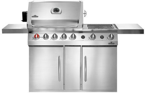 Napoleon Prestige V™ 75" Stainless Steel Free Standing Grill