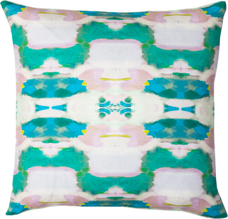 Laura Park Designs Flower Child Emerald 22" x 22" Throw Pillow