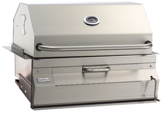 Fire Magic® Charcoal Collection 14 Series Built In Grill-Stainless Steel