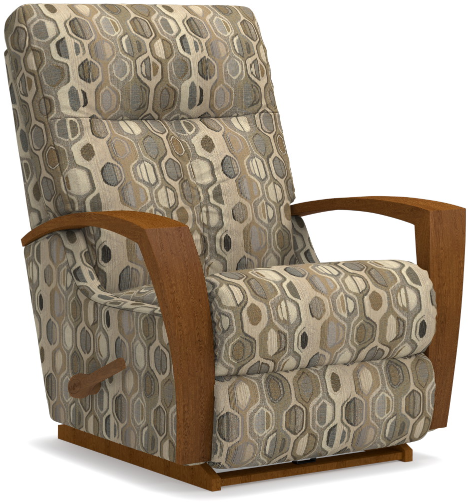 rocker recliner wooden arms