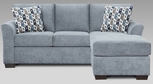 Affordable Furniture Anna Blue/Grey Sofa and Chaise-0