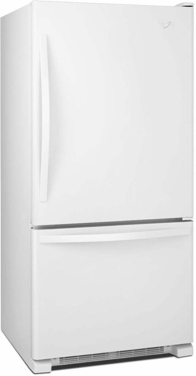 Whirlpool® Gold® 22.1 Cu. Ft. White Bottom Freezer Refrigerator 1