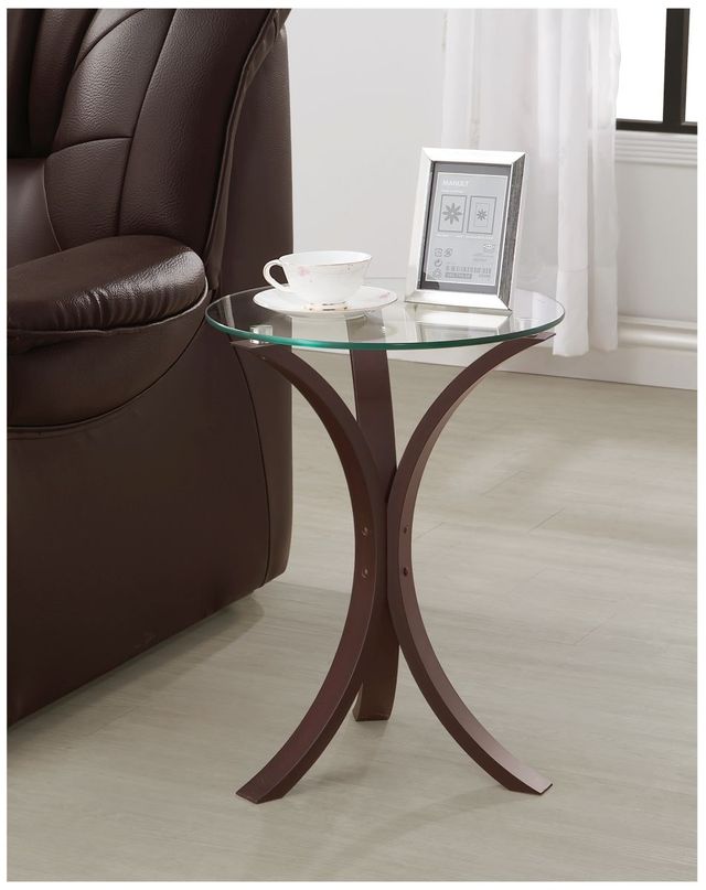 Coaster® Cappuccino Round Accent Table 1