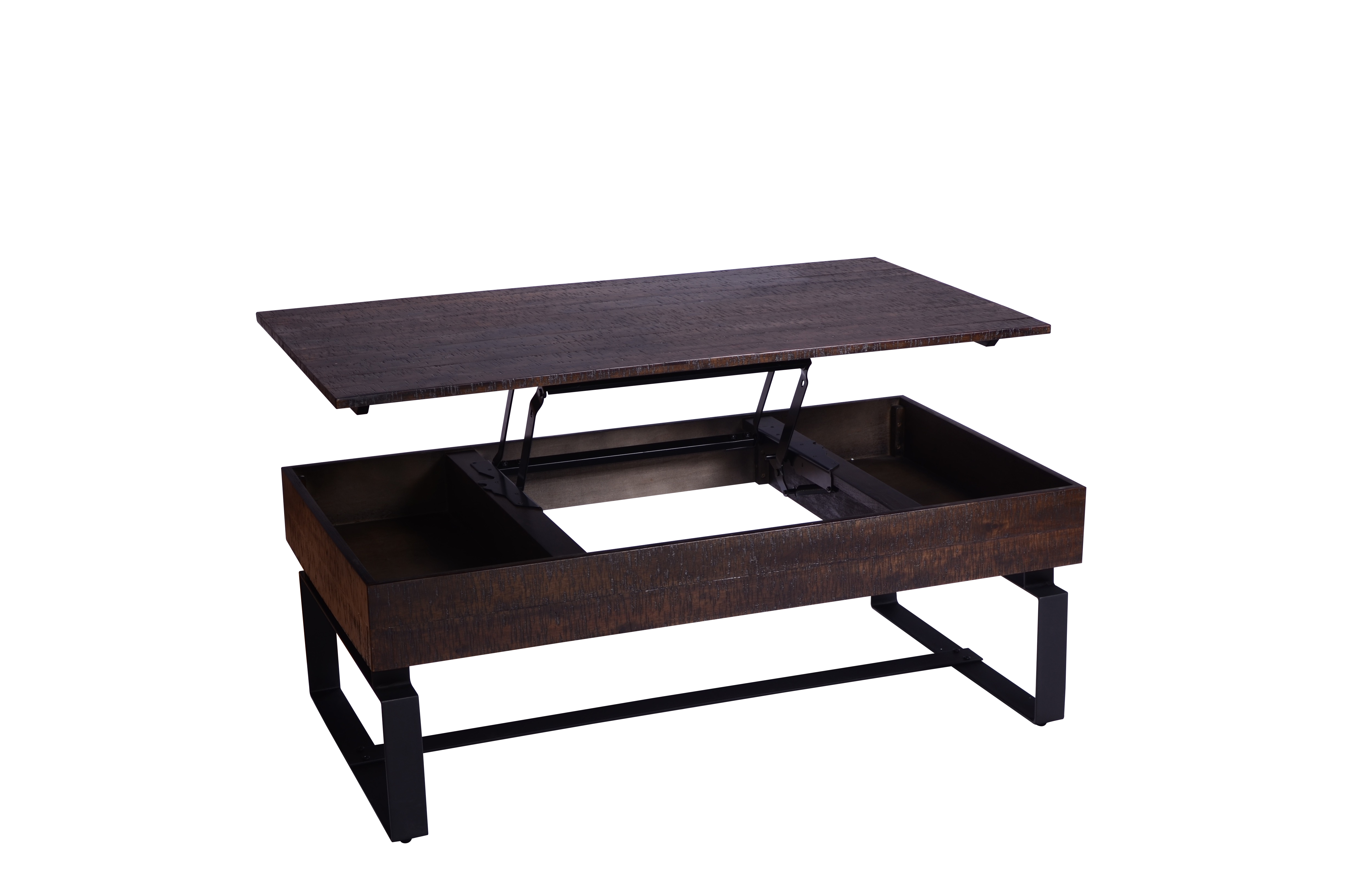 Rustique Lincoln Walnut Lift Top Coffee Table Big Sandy Superstore Furniture, Mattress