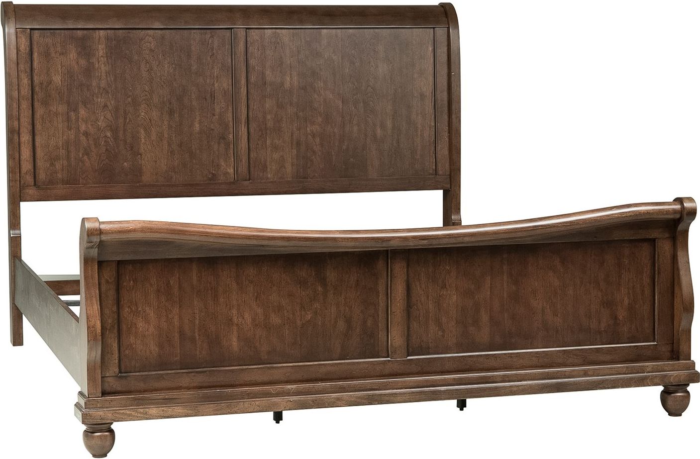 Liberty Furniture Rustic Traditions Rustic Cherry King Sleigh Bed