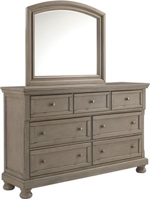 Signature Design by Ashley® Lettner Light Gray Dresser and Mirror