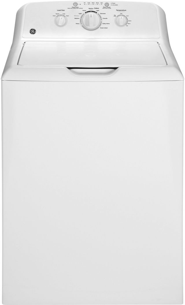 GE® 3.8 Cu. Ft. White Top Load Washer