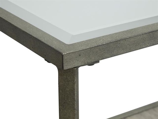 Magnussen® Home Bendishaw Coventry Grey and Zinc Rectangular Sofa Table 4