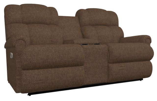 La Z Boy® Pinnacle Espresso Power Wall Reclining Loveseat With Headrest And Console Furniture 3732