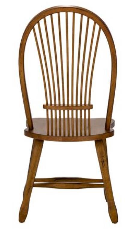 Liberty Furniture Treasures Rustic Oak Bow Back Side Chair-Black - Set of 2-3